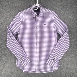 Scotch & Soda Shirt Mens Small Gingham Plaid Button Down Long Sleeve Casual‎